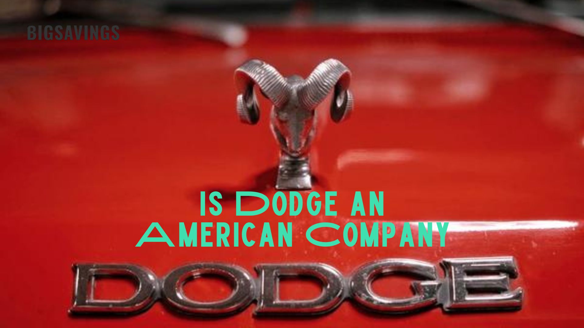 Is Dodge an American Company